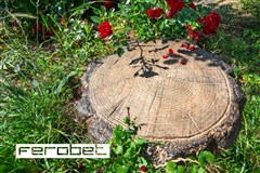 FEROBET Staré Dřevo Dlažba ŠLAPÁK pr. 45 - pr. 45*5cm Natur reliéfní